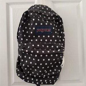 Jansport Classic Black and White Dot Backpack